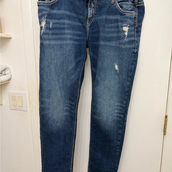 Silver Jeans High Rise Blue Denim - Picture 3 of 5